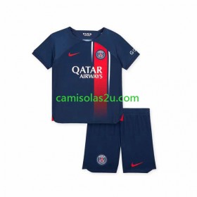 Camisolas de futebol Paris Saint-Germain Criança Equipamento Principal 2023/24 Manga Curta